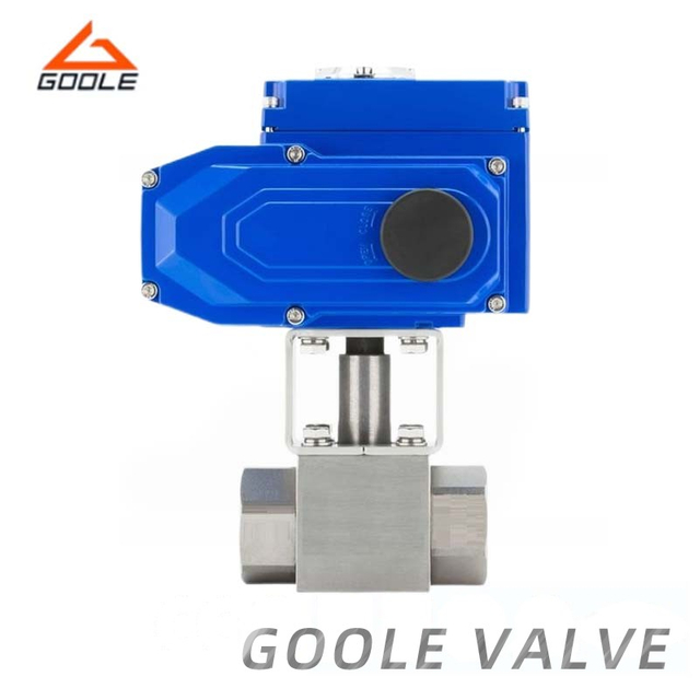 Electric Actuated High Pressure Threaded Ball Valve