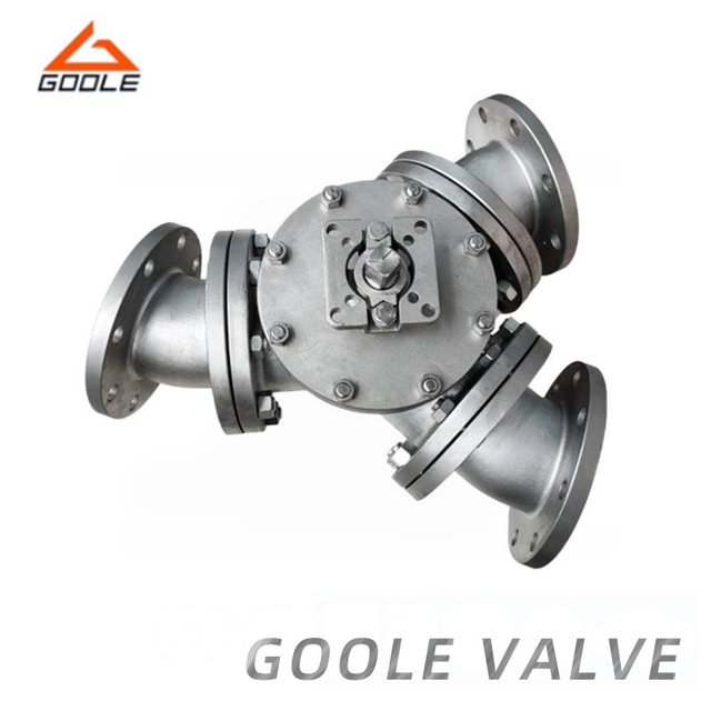 Forged Steel Metal Seated Y Port Three Way Ball Valve