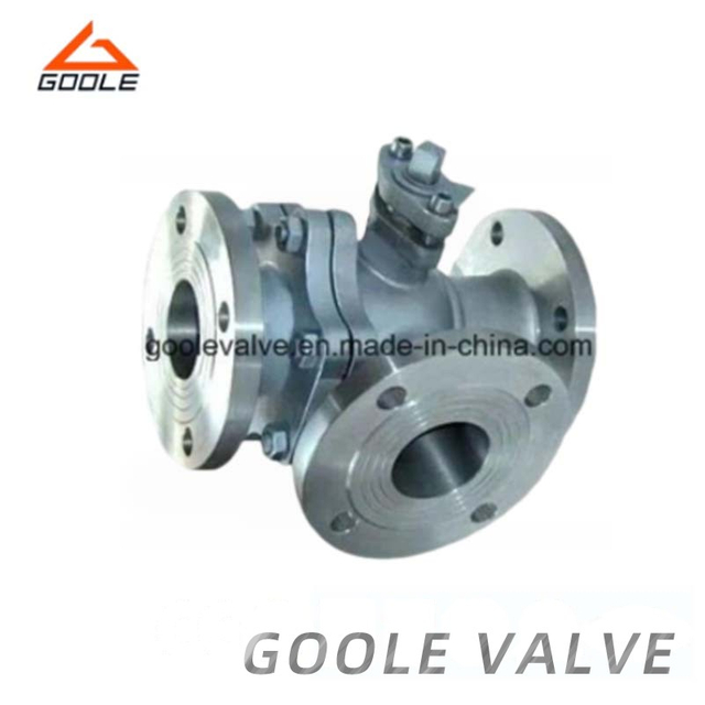 L Shaped Three-Way Floating Ball Valve