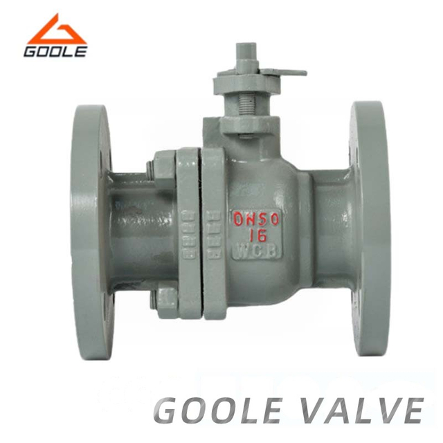2PCS Cast Stainless Steel Flanged Ends Split Body Ball Valve