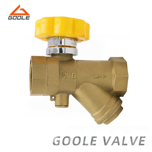 Brass One Piece Integrated Magnetic Locking Filter Ball Valve