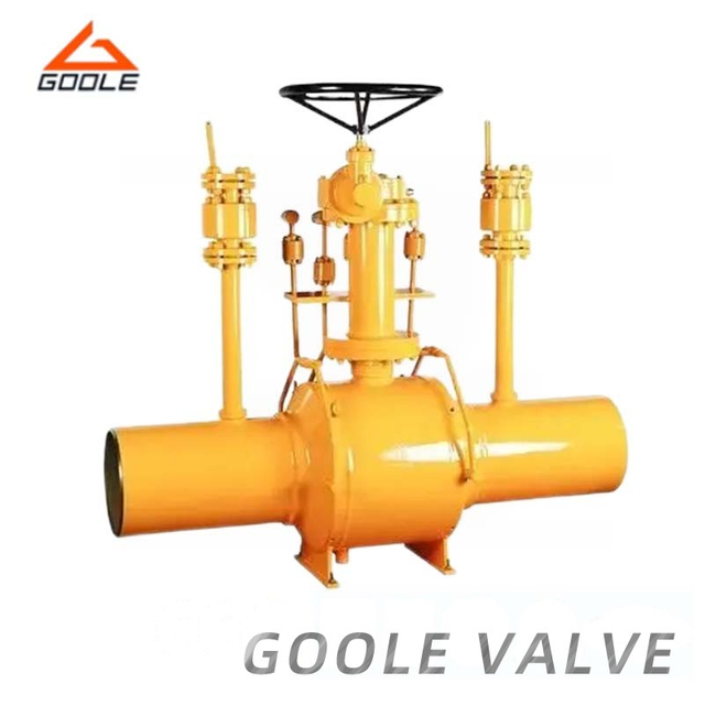 Reduced Port Discharging Type Underground Fully Welded Ball Valve