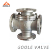 Forged Steel Four Way Multi Port Floating Ball Valve