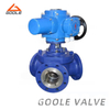 Electric Flanged Y Type 3-Way Ball Valve