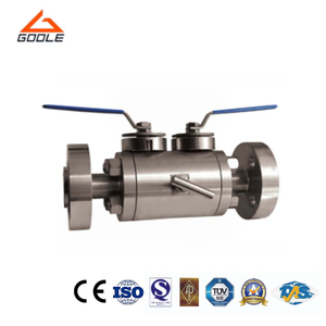3-PC Trunnion Mounted Ball Valve Thread & Flange Injection Dbb Ball Valve