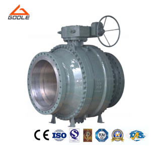 3PC Gear Operated Actuated Cast Steel Ball Valve