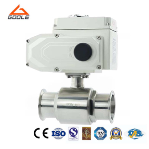 Electric 1PC Sanitary Quick Installation Ball Valve
