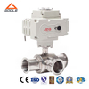Electric Sanitary Three Way Ball Valve
