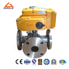 Electric Flanged Ends Duplex Type Three Way Ball Valve