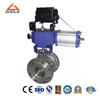 Pneumatic Forged Steel Flanged V-Port Regulating Ball Valve