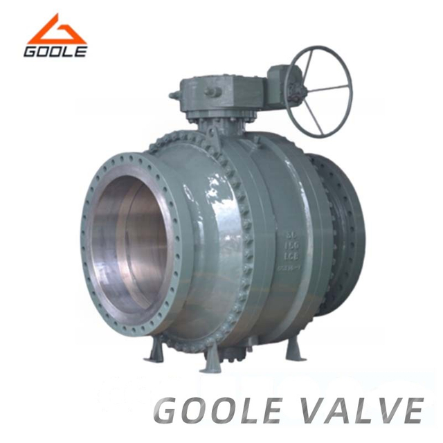 3PCS Gear Operated Actuated Forged Steel Ball Valve