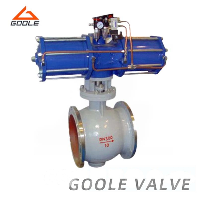 Pneumatic Actuated V Port Regulating Ball Valve/V Port Ball Valve