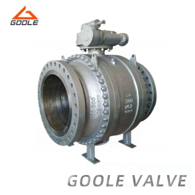 150lb 3 PCS Cast Steel Trunnion Ball Valve