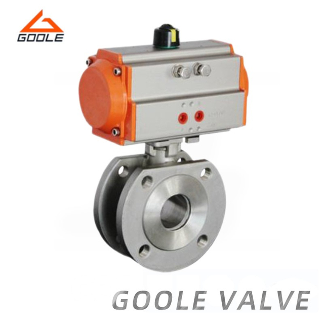 Pneumatic Stainless Steel Thin Wafer Type Ball Valve