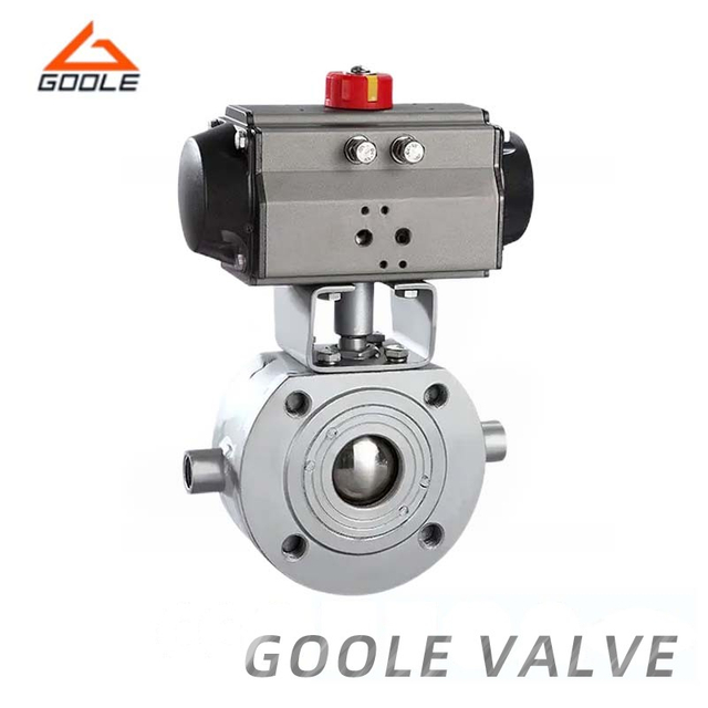 Pneumatic Short Type Jacketed Ball Valve