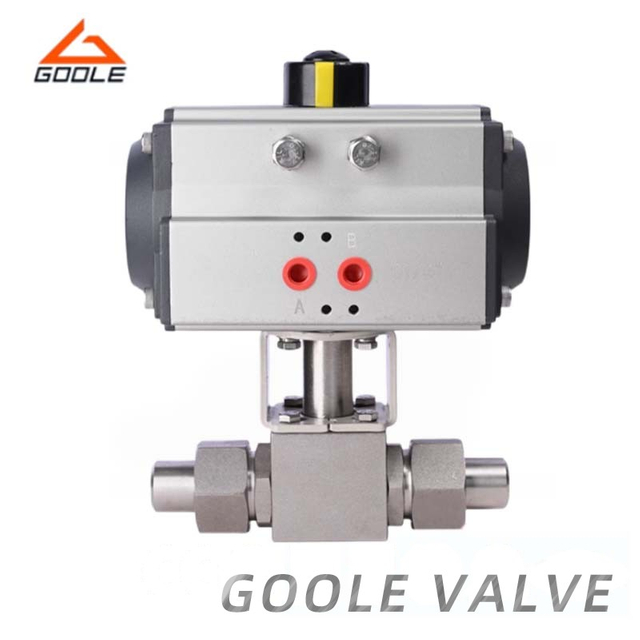 Pneumatic Actuated High Pressure Welded Ball Valve
