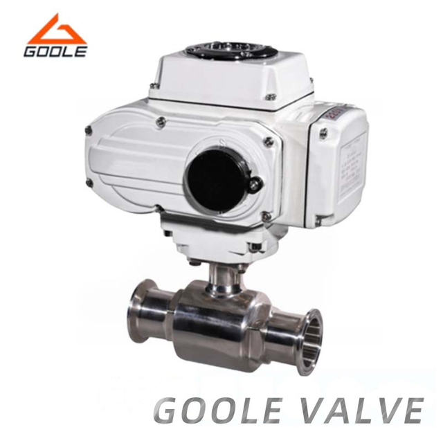 Electric One Piece Sanitary Quick Installation Ball Valve