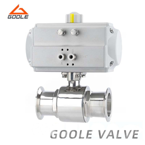 Pneumatic Actuated 1PC Sanitary Quick Installation Ball Valve 