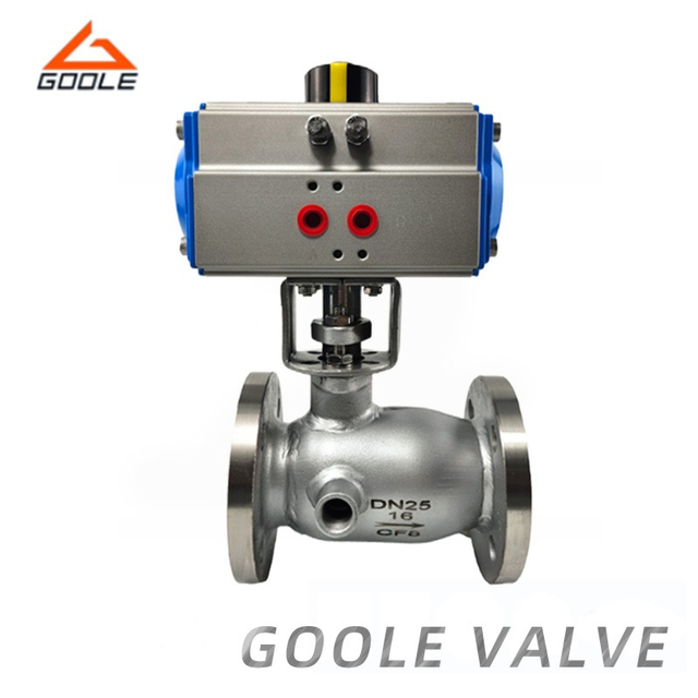 Pneumatic 1 Piece Integrated Body Flanged Ends Insulation Jacketed Ball Valve