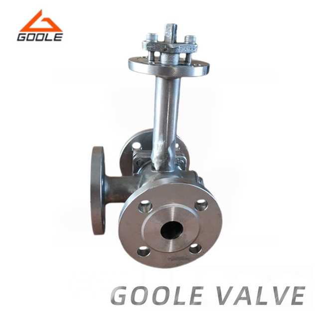 Extended Stem T Port Cryogenic Three Way Ball Valve