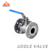 2PCS Worm Gear Flanged Floating Ball Valve