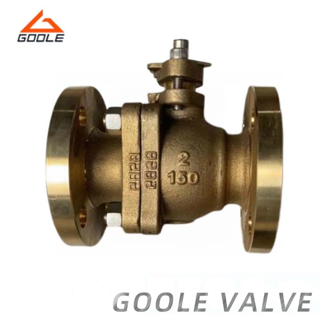 Brass/Bronze /Copper 2PCS Flanged Side Entry Floating Ball Valve