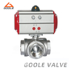 Pneumatic Forged Steel Threaded Three Way Ball Valve