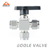 Stainless Steel 3 Way Sleeve Type Ball Valve