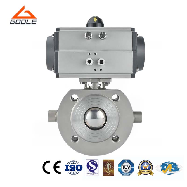 Pneumatc Short Type Jacketed Ball Valve