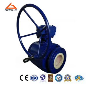Gear Operated Ceramic Lined Floating Ball Valve