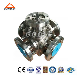 Stainless Steel Four Way Flanged Ball Valve
