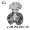 Electric Forged Steel Four Way Floating Ball Valve