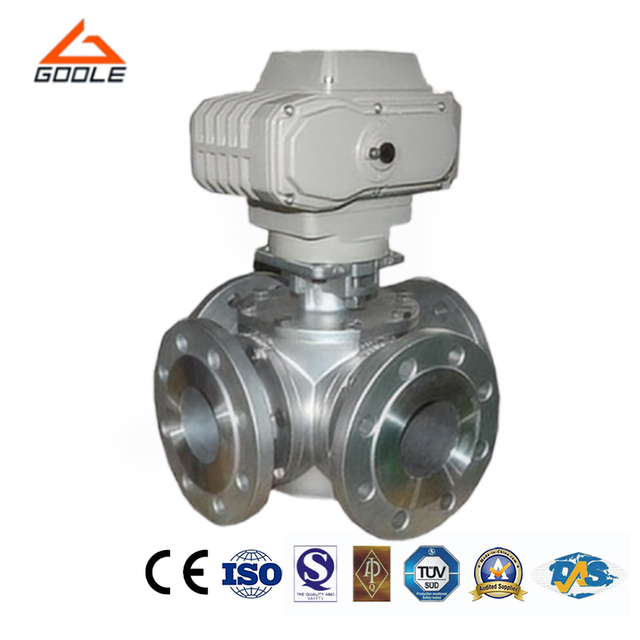 Electric Forged Steel Four Way Floating Ball Valve