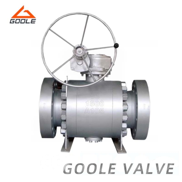 3PCS Gear Operated Actuated Cast Steel Ball Valve