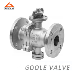 Cast Steel 2PCS Flanged Fixed High Platform Ball Valve