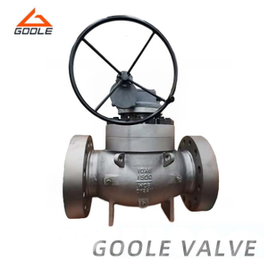 Top Entry Gear Operated Trunnion Ball Valve with Flanged Connections 