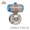 Pneumatic Actuated Stainless Steel Thin Wafer Type Ball Valve