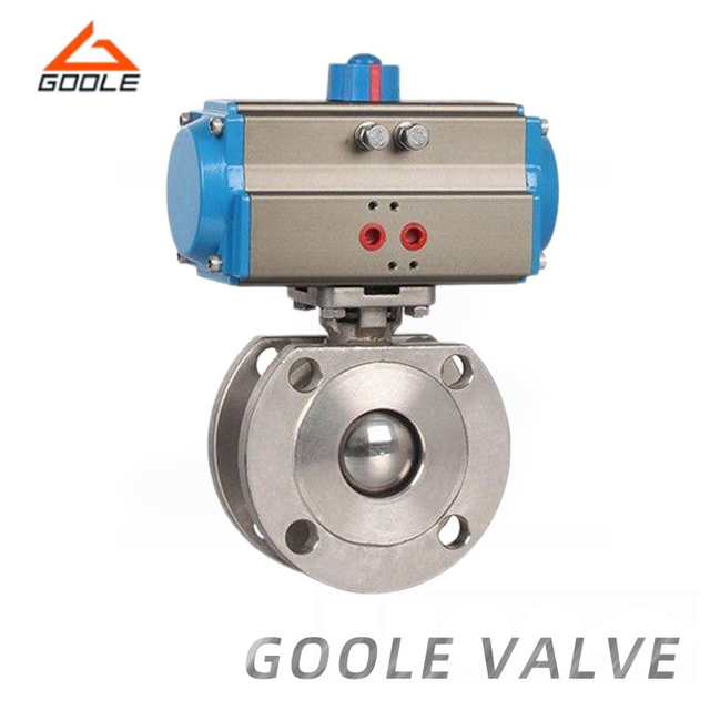 Pneumatic Stainless Steel Thin Wafer Type Ball Valve