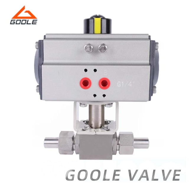 Pneumatic High Pressure Welded Ends Ball Valve