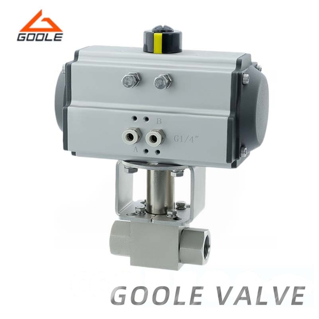 Pneumatic Threaded High Pressure Ends Ball Valve