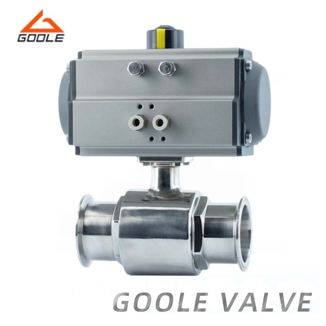 Pneumatic Actuated 1PC Sanitary Ball Valve 
