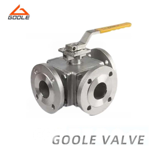 Handle Operated Square Body Three Way Ball Valve