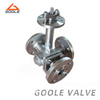 Extended Stem T Port Cryogenic Three Way Ball Valve