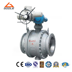 3PCS Electric Actuated Cast Steel Trunnion Ball Valve