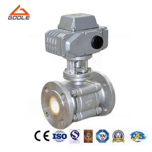 Electric Actuated Three Pieces Ceramic Lined Floating Ball Valve