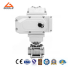 Electric Stainless Steel 3PCS Threaded Ball Valve