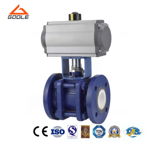 Pneumatic Actuated 3PCS Ceramic Lined Floating Ball Valve