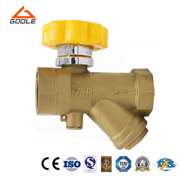 Brass Integrated Magnetic Locking Filter Ball Valve