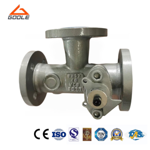 T Port Flanged Combination Three Way Ball Valve