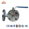 Wafer Type Manual Operated T Port Three Way Ball Valve